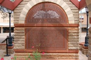 Primary view of object titled 'Fayette County Veterans Memorial'.
