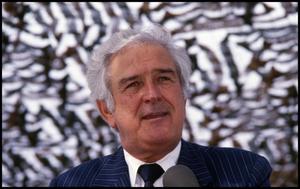 Primary view of object titled '[Former Texas Governor John B. Connally at the Opening Ceremony]'.