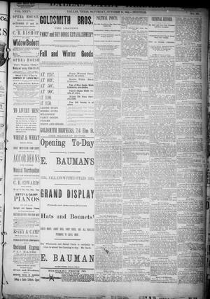 Primary view of object titled 'The Dallas Daily Herald. (Dallas, Tex.), Vol. 35, No. 338, Ed. 1 Saturday, October 18, 1884'.