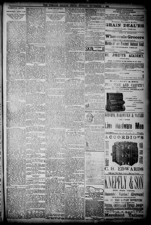 Primary view of object titled 'The Dallas Daily Herald. (Dallas, Tex.), Vol. 36, No. 361, Ed. 1 Sunday, November 1, 1885'.