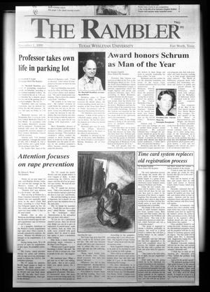 Primary view of object titled 'The Rambler (Fort Worth, Tex.), Ed. 1 Wednesday, November 1, 1995'.