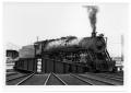 Photograph: [Engine on the turntable at the Cadiz St. roundhouse in Dallas]