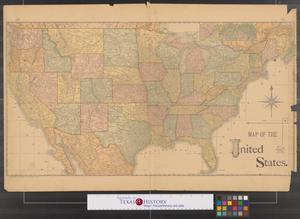 Primary view of object titled 'Map of the United States.'.