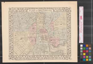 Primary view of object titled 'Plan of Baltimore.'.