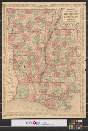 Primary view of object titled 'Johnson's Arkansas, Mississippi, and Louisiana.'.