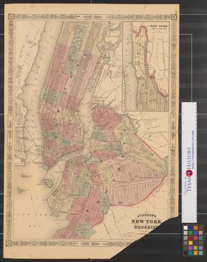 Primary view of object titled 'Johnson's New York and Brooklyn.'.