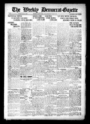 Primary view of object titled 'The Weekly Democrat-Gazette (McKinney, Tex.), Vol. 38, Ed. 1 Thursday, August 4, 1921'.