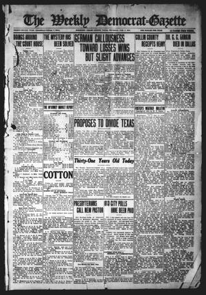 Primary view of object titled 'The Weekly Democrat-Gazette (McKinney, Tex.), Vol. 32, Ed. 1 Thursday, February 4, 1915'.