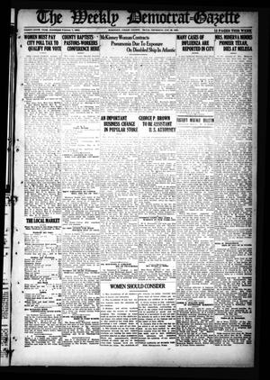 Primary view of object titled 'The Weekly Democrat-Gazette (McKinney, Tex.), Vol. 36, Ed. 1 Thursday, January 29, 1920'.