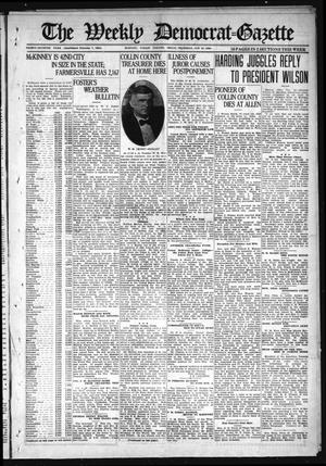 Primary view of object titled 'The Weekly Democrat-Gazette (McKinney, Tex.), Vol. 37, Ed. 1 Thursday, October 21, 1920'.