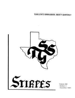 Primary view of object titled 'Stirpes, Volume 21, Number 4, December 1981'.