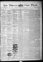 Thumbnail image of item number 1 in: 'San Marcos Free Press. (San Marcos, Tex.), Vol. 14, No. 33, Ed. 1 Thursday, July 30, 1885'.