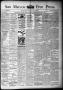 Primary view of San Marcos Free Press. (San Marcos, Tex.), Vol. 16TH YEAR, No. 26, Ed. 1 Thursday, June 27, 1889