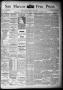Primary view of San Marcos Free Press. (San Marcos, Tex.), Vol. 16TH YEAR, No. 42, Ed. 1 Thursday, October 17, 1889