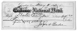 Primary view of object titled 'First National Bank Pay to Denton County News'.