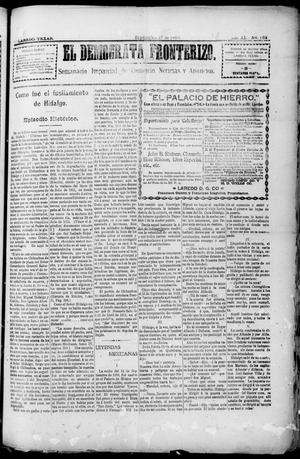 Primary view of object titled 'El Democrata Fronterizo. (Laredo, Tex.), Vol. 11, No. 662, Ed. 1 Saturday, September 17, 1910'.