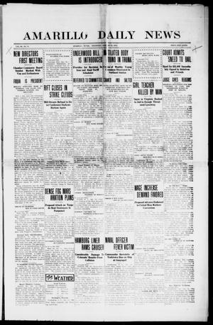 Primary view of object titled 'Amarillo Daily News (Amarillo, Tex.), Vol. 3, No. 71, Ed. 1 Thursday, January 25, 1912'.