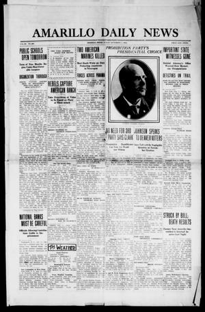 Primary view of object titled 'Amarillo Daily News (Amarillo, Tex.), Vol. 3, No. 260, Ed. 1 Sunday, September 1, 1912'.