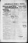 Thumbnail image of item number 1 in: 'Amarillo Daily News (Amarillo, Tex.), Vol. 3, No. 273, Ed. 1 Tuesday, September 17, 1912'.
