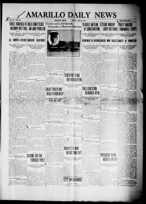 Primary view of object titled 'Amarillo Daily News (Amarillo, Tex.), Vol. 4, No. 185, Ed. 1 Friday, June 6, 1913'.