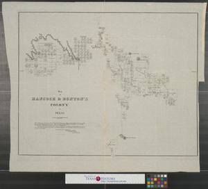 Primary view of object titled 'Map of Hancock & Denton's Colony in Texas.'.