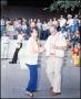Photograph: [Jim and Mary Hebert Dancing to the Music of the Cajun Band]