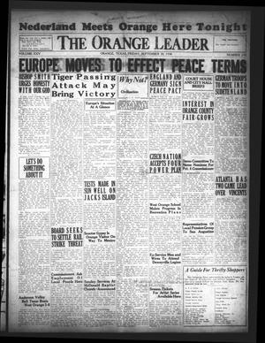 Primary view of object titled 'The Orange Leader (Orange, Tex.), Vol. 25, No. 230, Ed. 1 Friday, September 30, 1938'.