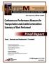 Primary view of Conference on Performance Measures for Transportation and Livable Communities: Summary of Work Performed