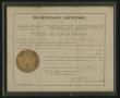 Primary view of [Marriage License of Charles Evans and Nannie C. Sleeper]