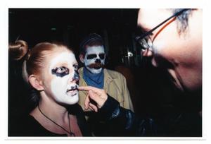 Primary view of object titled '[Applying Skeleton Makeup]'.