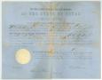 Thumbnail image of item number 1 in: '[Election Certificate]'.
