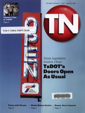 Primary view of object titled 'Transportation News, Volume 34, Number 4, July - August 2009'.