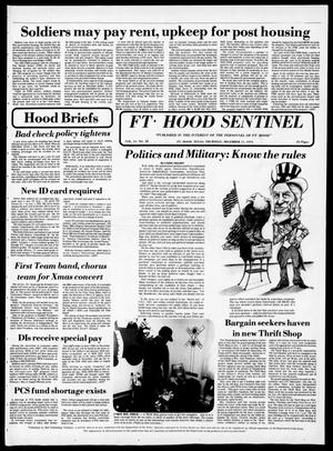Primary view of object titled 'The Fort Hood Sentinel (Temple, Tex.), Vol. 34, No. 40, Ed. 1 Thursday, December 11, 1975'.