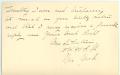 Thumbnail image of item number 2 in: '[Letter from Miss LaFontaine]'.