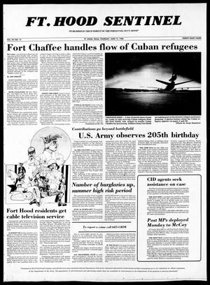 Primary view of object titled 'The Fort Hood Sentinel (Temple, Tex.), Vol. 39, No. 15, Ed. 1 Thursday, June 12, 1980'.