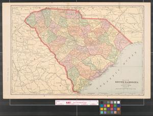 Primary view of object titled 'Map of South Carolina.'.