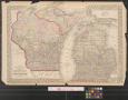Thumbnail image of item number 1 in: '[Maps of Michigan and Wisconsin with Detroit and Milwaukee]'.
