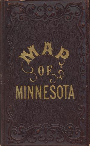 Primary view of object titled 'Map of the organized counties of Minnesota [Accompanying Text].'.