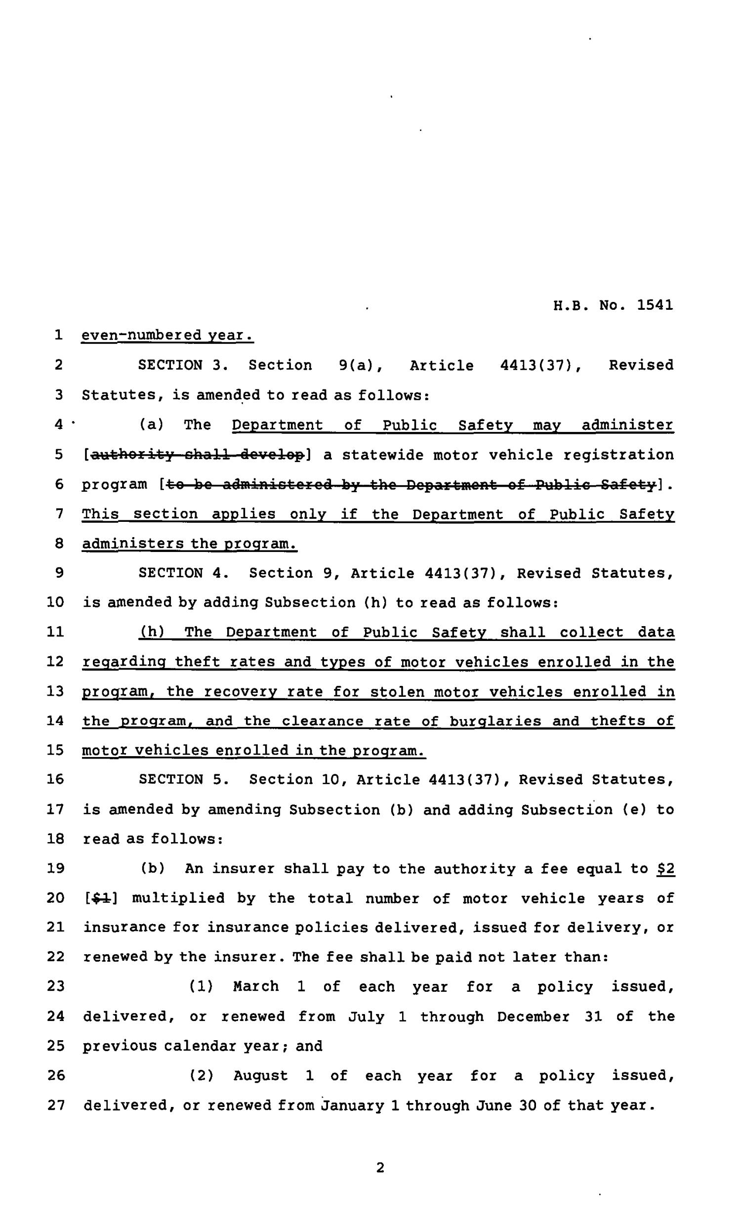 82nd Texas Legislature, Regular Session, House Bill 1541, Chapter 1252
                                                
                                                    [Sequence #]: 2 of 4
                                                