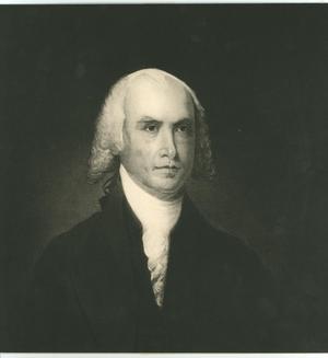Primary view of object titled 'Portrait of James Madison'.