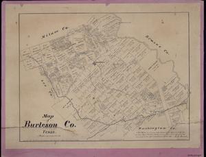 Primary view of object titled 'Map of Burleson County, Texas.'.