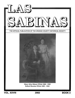 Las Sabinas, Volume 28, Number 3, 2002