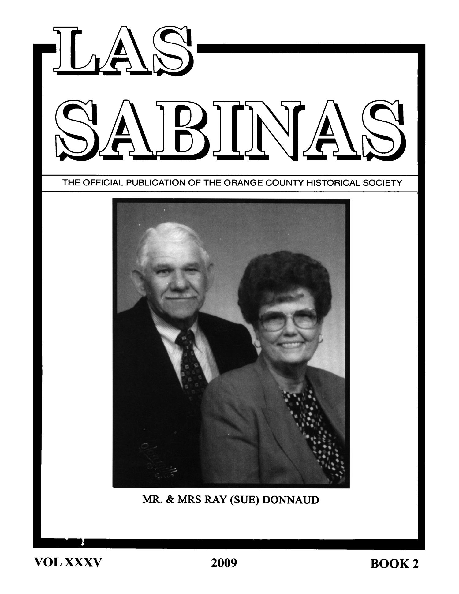 Las Sabinas, Volume 35, Number 2, 2009
                                                
                                                    Front Cover
                                                