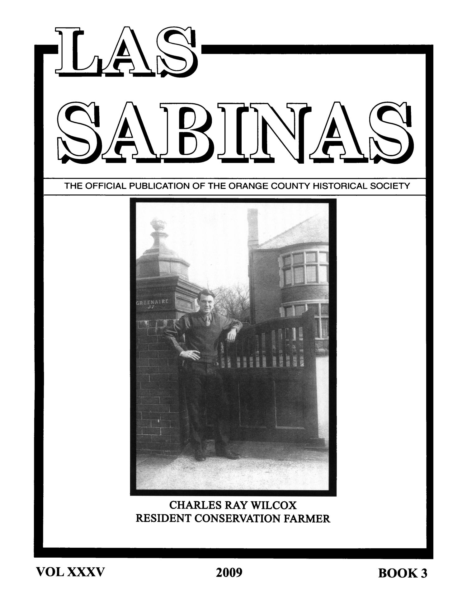 Las Sabinas, Volume 35, Number 3, 2009
                                                
                                                    Front Cover
                                                