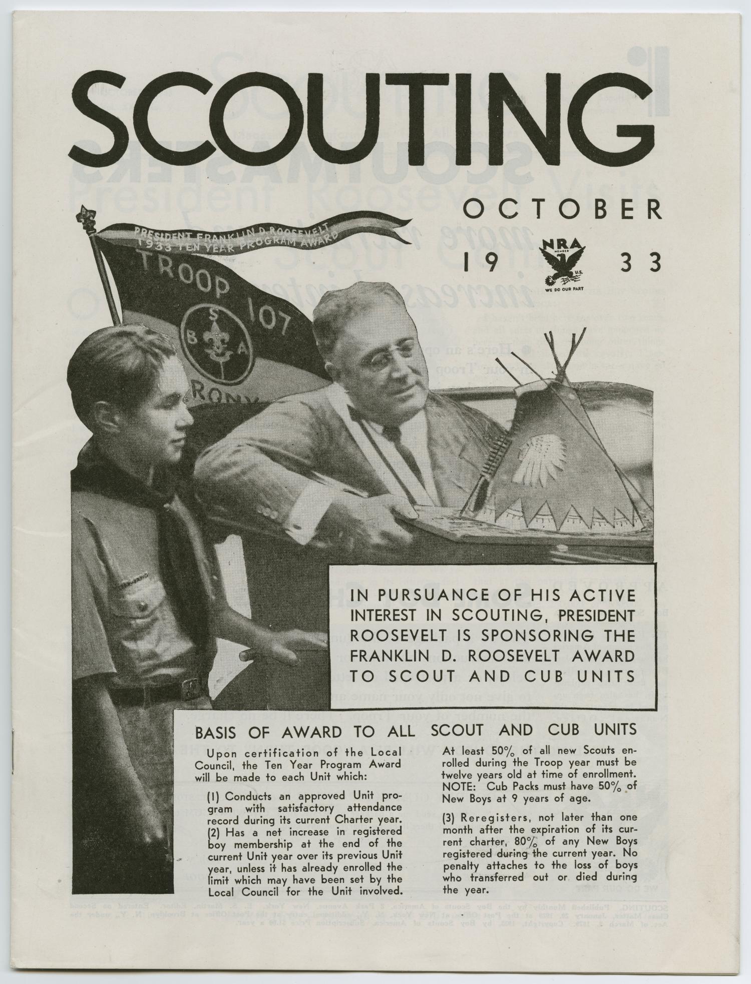 Scouting, Volume 21, Number 9, October 1933
                                                
                                                    1
                                                