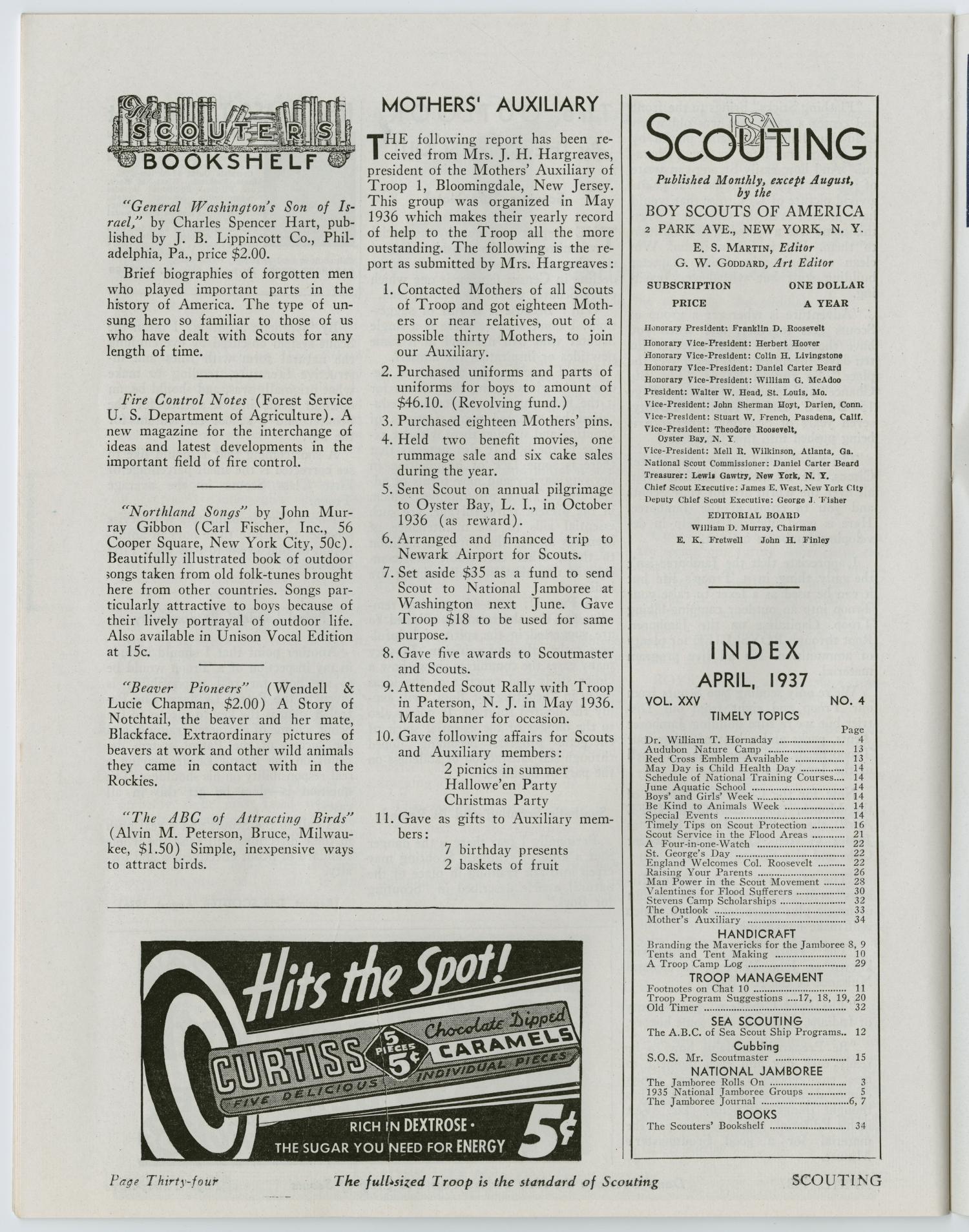Scouting, Volume 25, Number 4, April 1937
                                                
                                                    34
                                                