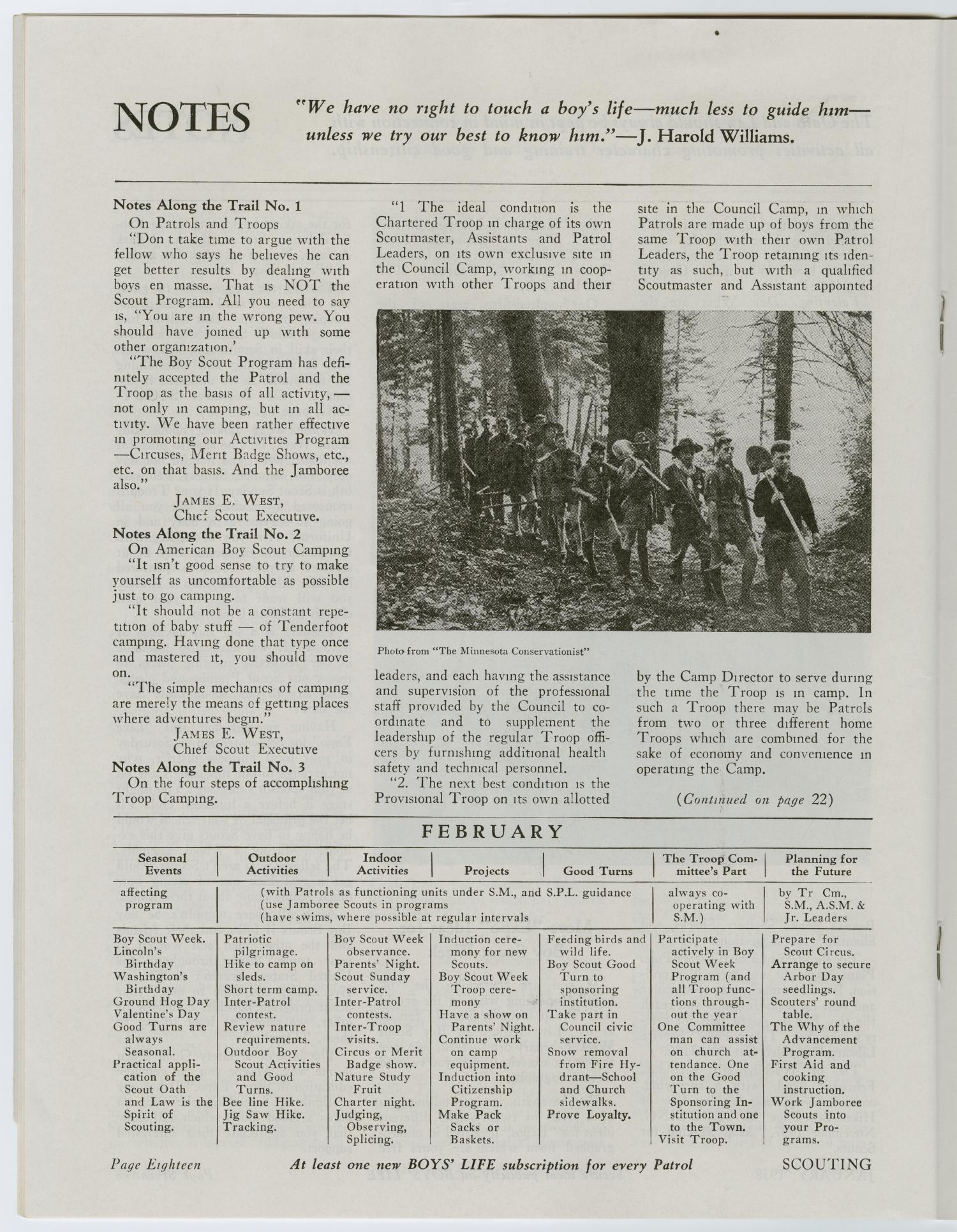 Scouting, Volume 26, Number 1, January 1938
                                                
                                                    18
                                                