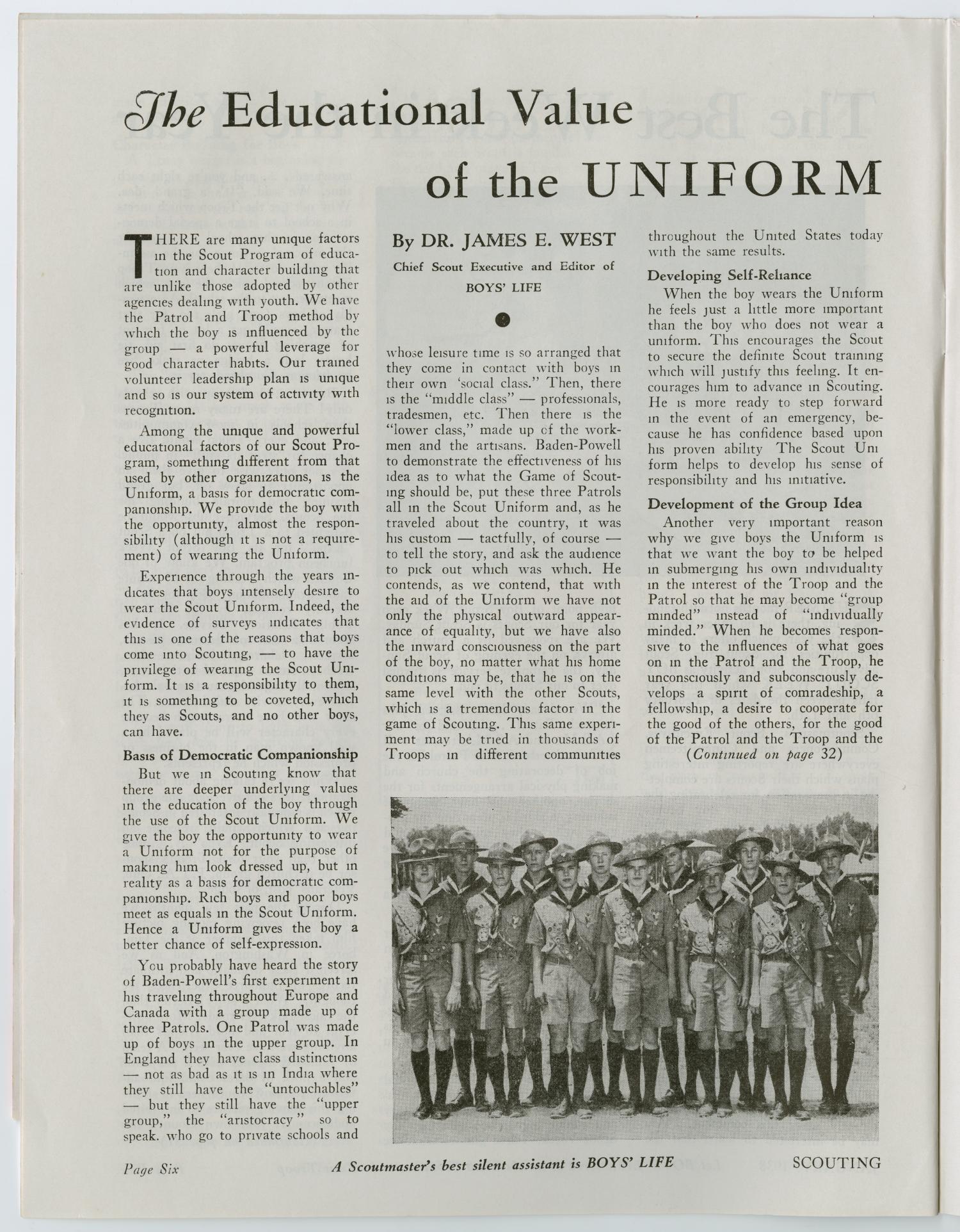 Scouting, Volume 26, Number 1, January 1938
                                                
                                                    6
                                                
