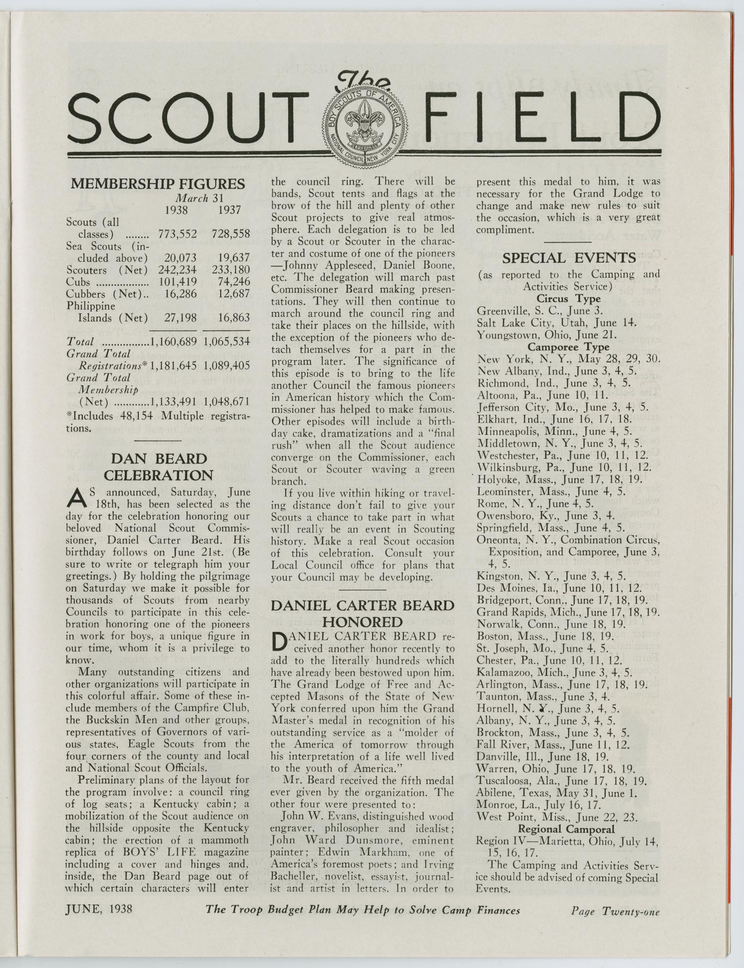 Scouting, Volume 26, Number 6, June 1938
                                                
                                                    21
                                                