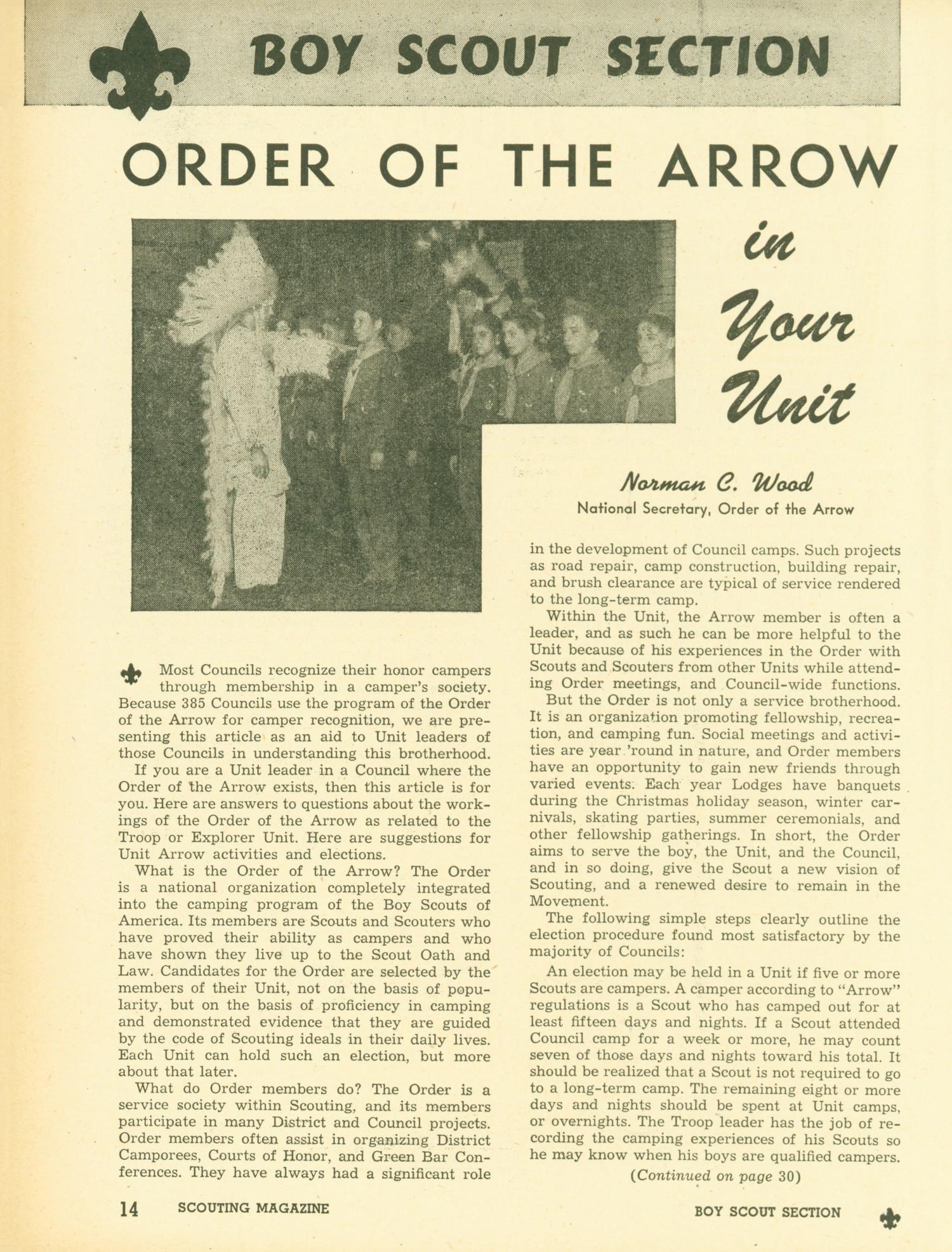 Scouting, Volume 38, Number 3, March 1950
                                                
                                                    14
                                                